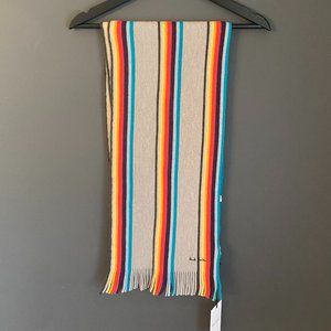 Paul Smith Striped Scarf, NEW WITH TAGS